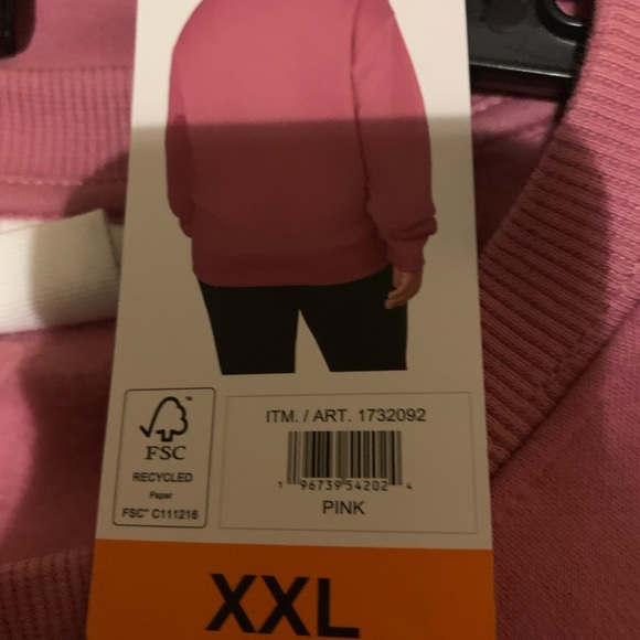 Champion Ladies Fleece Sweatshirt Size XXL Pink - Picture 3 of 7